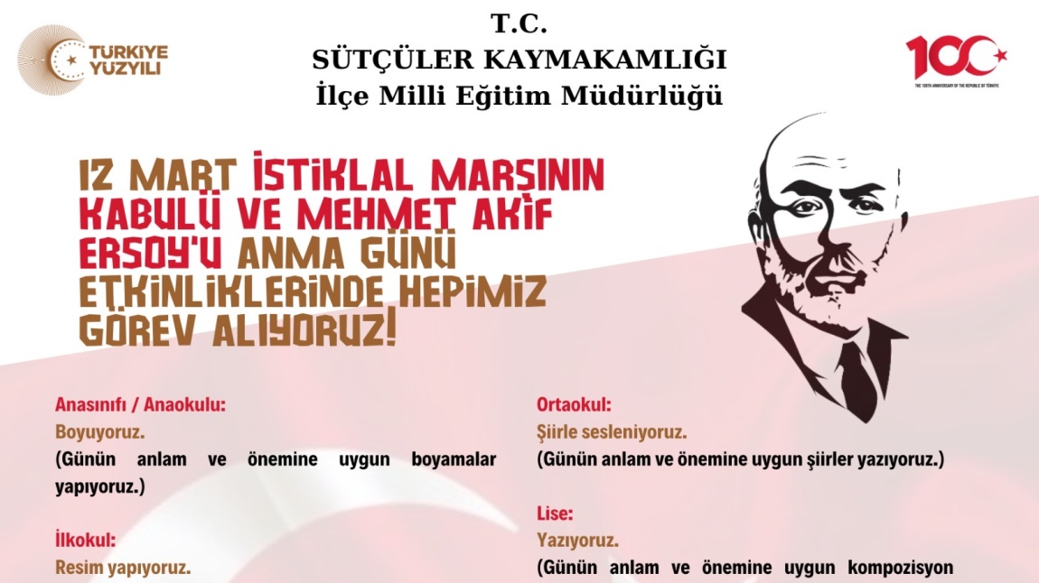 12 Mart İstiklal Marşı’nın Kabulü ve Mehmet Akif Ersoy’u Anma Etkinlikleri